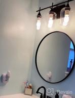 картинка 1 прикреплена к отзыву Обновите декор ванной комнаты с помощью 21-дюймового светильника Osimir Farmhouse цвета темной бронзы - WL9167-3A от Amador Buckenmeyer