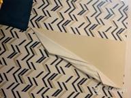img 1 attached to Gray Chevron Stripe Peel And Stick Wallpaper By RoomMates - 20.5" X 16.5 Feet review by Charles You