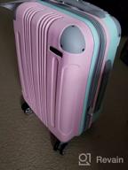 img 1 attached to Rockland London Hardside Spinner Wheel Luggage, Mint, Carry-On 20-Inch review by Miles Barney