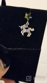 img 5 attached to 🦄 Sparkling Unicorn Earrings for Women: Dainty Crystal Jewelry Set in an Elegant Box - Perfect Anniversary Gift