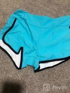 img 1 attached to Stay Stylish And Comfortable At The Beach With ANFILIA Women'S Wide Waistband Side Shirred Board Shorts review by Christine Velasquez