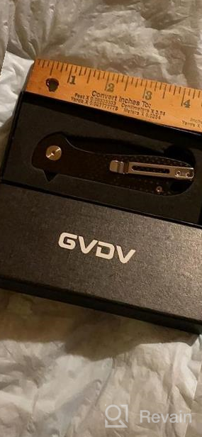 img 1 attached to Stonewashed G10 Handled Pocket Knife With D2 Steel, Ball Bearing Flipper, Safety Lock, Pocket Clip - Ideal EDC Knife For Camping, Hiking, And Fishing, Perfect Gifts For Men, Dad, And Husband By GVDV review by Jake Powell