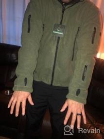 img 5 attached to CARWORNIC Мужская тактическая флисовая куртка в стиле милитари: тепло и стильно с несколькими карманами и пальто с капюшоном