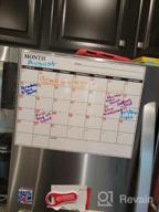 img 1 attached to Efficient Planning Made Easy: Large Erasable Monthly Wall Calendar For Home, Office & School review by Amy Lindsey