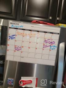 img 5 attached to Efficient Planning Made Easy: Large Erasable Monthly Wall Calendar For Home, Office & School
