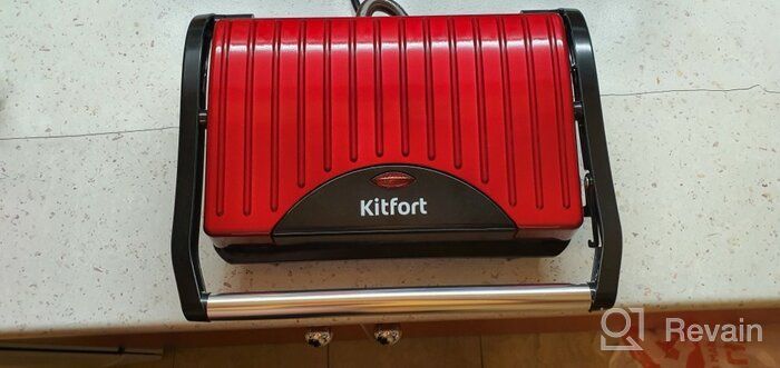 img 1 attached to Sandwich maker Kitfort KT-1609 Panini Maker, red review by Edyta Tulwin ᠌