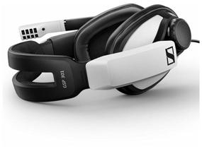 img 3 attached to 🎧 Sennheiser GSP 301 Computer Headset: Sleek Black/White Design for Optimal Audio Experience