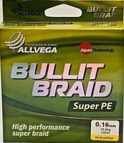 img 2 attached to Плетеный шнур ALLVEGA BULLIT BRAID d=0.16 мм, 135 м, 10.2 кг, dark green, 1 шт.