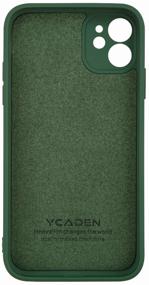 img 4 attached to 📱 Dark Green Silicone Shockproof Bumper Protective Case with Camera Protection for iPhone 11