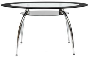 img 3 attached to 🍽️ SADLER 445 Kitchen Table TetChair, Size 140 x 80 cm, 0.8 cm Tabletop Thickness, Chrome/Black