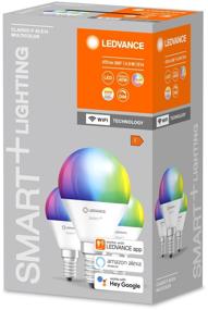 img 4 attached to Pack of LED lamps 3 pcs. LEDVANCE Smart+ WiFi Mini Bulb Multicolour, E14, P40, 4.9W, 6500K