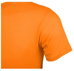 img 4 attached to Us Basic T-shirt, crew neck, solid color, size L, orange