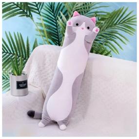 img 3 attached to Soft toy Cat - baton, toy - hug 110 cm - Gray