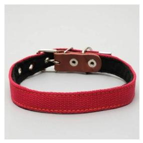 img 3 attached to Collar Dude with lining for daily use (4763785/4763786), collar length 57 cm, red, XXL