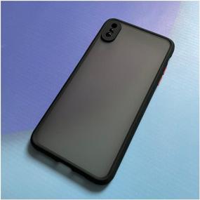 img 3 attached to Shockproof matte case with camera protection for iPhone XS Max Black / Case for IPhone XS Max Black