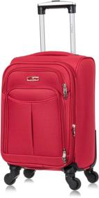 img 1 attached to Тканевый чемодан Amsterdam S 52х32х25 Красный