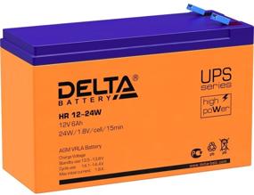 img 3 attached to Rechargeable battery DELTA Battery HR 12-24W 12V 6 Ah