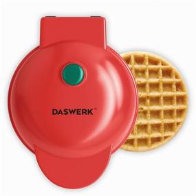 img 2 attached to Non-stick electric waffle iron for Viennese Belgian waffles d12cm 350 W DASWERK W, 455523