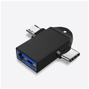 img 2 attached to OTG adapter usb 3.0 to type-c / micro usb 2 in 1