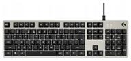 gaming keyboard logitech g g413 silver usb romer-g, black logo