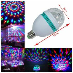 img 4 attached to 🎉 Rotating Disco Lamp with Music and Plain Plinth - Perfect for Parties, Discos, and New Year Celebrations