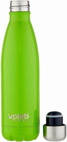 img 3 attached to vplab Metal Water Thermo bottle, 0.5 l, lime