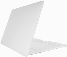 img 4 attached to Cover-Plate Protective Plastic Case for MacBook Pro 13 with Touch Bar White