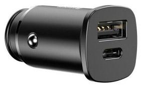 img 4 attached to 🚗 Baseus PPS 30W Max Car Charger - Sleek Black Finish for Optimal Performance