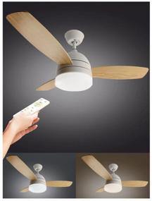 img 3 attached to LED chandelier Estares Fan Wood УУ000003994, 48 W, armature color: white