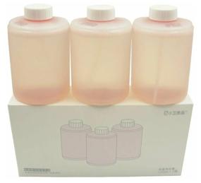 img 4 attached to Xiaomi Mijia pink liquid soap dispenser, 3 pcs, 320 ml, PMXSY01XW