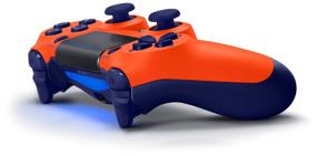 img 2 attached to Orange Wireless Gamepad Joystick 🎮 for PS4/PC - Enhanced Gaming Experience