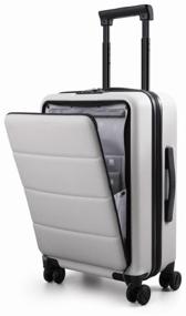 img 3 attached to NINETYGO Light Business Luggage 20" white