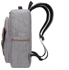 img 2 attached to Backpack MyPads M157-028 made of high-quality imported wear-resistant waterproof Oxford fabric for laptop Dell Asus Acer Lenovo HP Xiaomi diagonal.