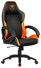img 4 attached to Gaming chair COUGAR Fusion, upholstery: imitation leather, color: black/orange