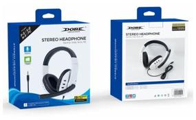 img 4 attached to Wired headset headphones for PS , XBOX, Nintendo, PC. 3.5jack Dobe TY-0820 White