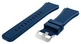 img 4 attached to Silicone Strap Grand Price Twill Texture for Samsung Galaxy Watch 46 mm, blue