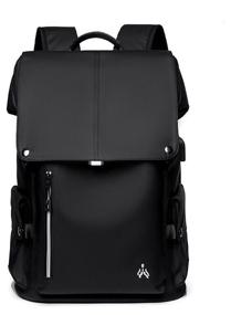 img 4 attached to Urban men's waterproof backpack for laptop 15.6", with USB port, 43x30x15 cm, black