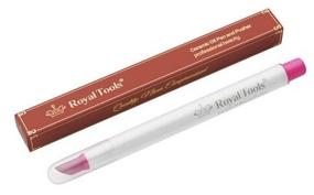 img 2 attached to Spatula Royal Tools Ceramic pusher pencil CERAMIC OIL PEN AND PUSHER, white/pink