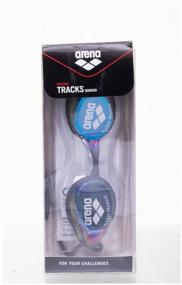 img 2 attached to Swimming goggles arena Tracks Mirror 92370, black/blue multi/black