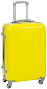 img 4 attached to TEVIN case, polycarbonate, support legs on the side, 120 l, size L, yellow