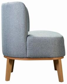 img 4 attached to Armchair R-Home Saffron, 66 x 62 cm, upholstery: textile, color: natural beech/grey