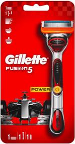 img 3 attached to Gillette Fusion5 Power Mens Razor, 1 cassette, with 5 blades, with friction-reducing blades, with soothing microimpulses