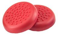 artplays replacement thumb grips 2 pcs. for sony dualshock 4 controller red logo