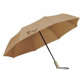 img 4 attached to KongGu Auto Folding Umbrella Brown Umbrella