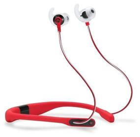 img 2 attached to JBL Reflect Fit Wireless Headphones, red