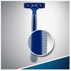 img 4 attached to Gillette Blue3 Simple Disposable Razors for Men, 3 Blades, Pack of 4, Fixed Head