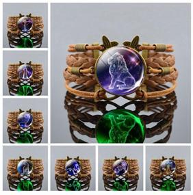 img 4 attached to Luminous Braided Bracelet with Constellation of Zodiac Sign, Aquarius Style