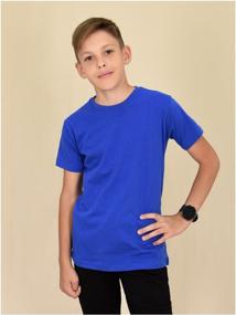 img 3 attached to T-shirt / t-shirt for a boy / plain t-shirt / t-shirt for children (P35-16 р60 (116) 45) LIDEKO kids