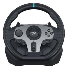 img 3 attached to Game steering wheel controller PXN for PC 900 degree