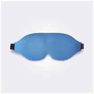 sleep mask for women, men 3d blue art of sleep, premium collection. in a gift box! logo